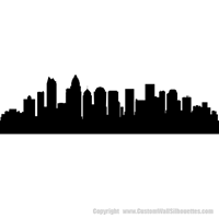 Picture of Charlotte, North Carolina City Skyline (Cityscape Decal)